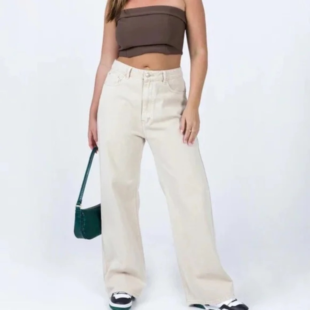 Princess Polly High Rise, Wide Leg Glenorchy Jeans